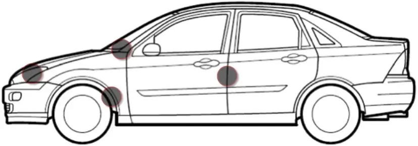 Where to find FORD VIN number