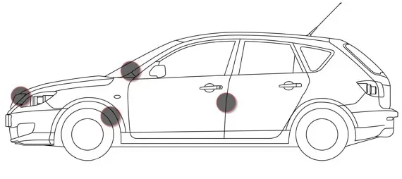 Where to find MAZDA VIN number