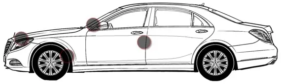 Where to find MERCEDES-BENZ VIN number